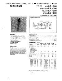 Datasheet LYH380-GK manufacturer Siemens